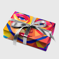 Бумага для упаковки Девушка с голубыми глазами в мантии, цвет: 3D-принт — фото 2
