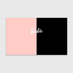Бумага для упаковки Барби - сплит нежно-персикового и черного, цвет: 3D-принт