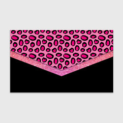 Бумага для упаковки Розовый леопард и блестки принт, цвет: 3D-принт