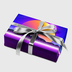 Бумага для упаковки Mountains - sun - space - vaporwave, цвет: 3D-принт — фото 2