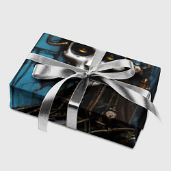 Бумага для упаковки Девушка киборг в стиле стимпанк и киберпанк, цвет: 3D-принт — фото 2
