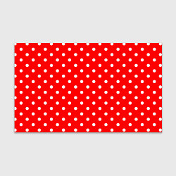 Бумага для упаковки Белый горошек на красном, цвет: 3D-принт