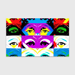 Бумага для упаковки Eyes - pop art - neural network, цвет: 3D-принт