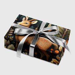 Бумага для упаковки Лесной олень в стиле фолк-арт, цвет: 3D-принт — фото 2