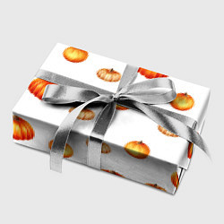 Бумага для упаковки Оранжевые тыквы - паттерн, цвет: 3D-принт — фото 2