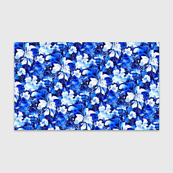Бумага для упаковки Голубой цветник, цвет: 3D-принт