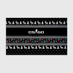 Бумага для упаковки CS GO новогодний свитер с оленями, цвет: 3D-принт