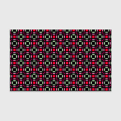 Бумага для упаковки Красно-черный зеленый геометрический узор, цвет: 3D-принт