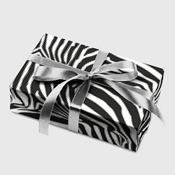 Бумага для упаковки Шкура зебры черно - белая графика, цвет: 3D-принт — фото 2