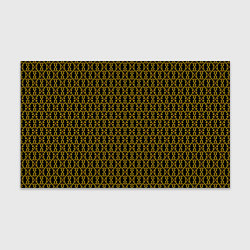 Бумага для упаковки Узоры чёрно-золотой паттерн, цвет: 3D-принт