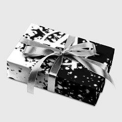 Бумага для упаковки Анархия краски черно-белые, цвет: 3D-принт — фото 2