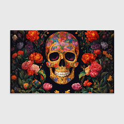 Бумага для упаковки Bright colors and skull