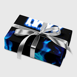 Бумага для упаковки Dayz синий огонь лого, цвет: 3D-принт — фото 2