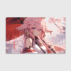 Бумага для упаковки Genshin Impact Яэ Miko smile, цвет: 3D-принт