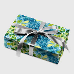 Бумага для упаковки Сине-зеленое акварельное настроение, цвет: 3D-принт — фото 2
