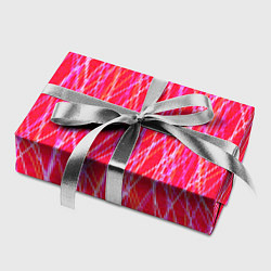 Бумага для упаковки Яркий красно-розовый полосы, цвет: 3D-принт — фото 2