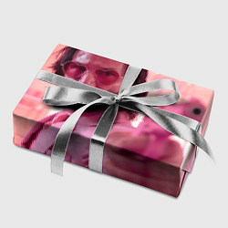 Бумага для упаковки Джон Уик в розовых очках сердечках, цвет: 3D-принт — фото 2