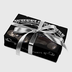 Бумага для упаковки Хот-род и надпись колеса огня, цвет: 3D-принт — фото 2