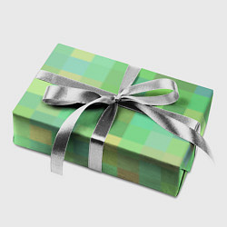 Бумага для упаковки Пиксели в зеленом, цвет: 3D-принт — фото 2