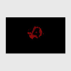 Бумага для упаковки Left 4 Dead logo красный, цвет: 3D-принт