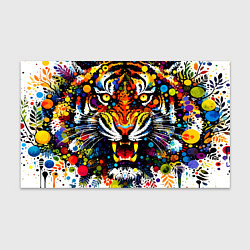 Бумага для упаковки Орнаментальный тигр - нейросеть, цвет: 3D-принт