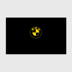 Бумага для упаковки BMW logo yellow, цвет: 3D-принт