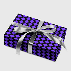 Бумага для упаковки Паттерн фиолетовые ромбы, цвет: 3D-принт — фото 2