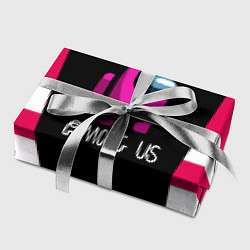 Бумага для упаковки Among us geometry pink, цвет: 3D-принт — фото 2