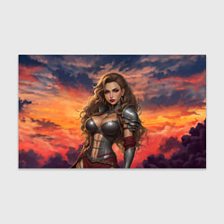 Бумага для упаковки Сексуальная девушка в доспехах, цвет: 3D-принт