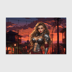 Бумага для упаковки Сексуальная пышная девушка в роскошных рыцарских д, цвет: 3D-принт