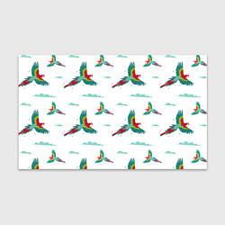 Бумага для упаковки Пара летящих попугаев ара, цвет: 3D-принт