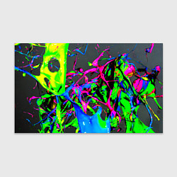 Бумага для упаковки Неоновые краски всплеск, цвет: 3D-принт