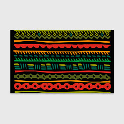 Бумага для упаковки Этнический орнамент на черном, цвет: 3D-принт