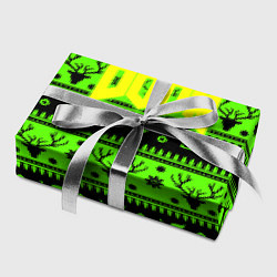 Бумага для упаковки Doom кислотный новый год, цвет: 3D-принт — фото 2