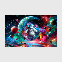 Бумага для упаковки Astronaut Totoro in neon space - ai art fantasy, цвет: 3D-принт