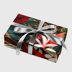 Бумага для упаковки Яркие алые цветы, цвет: 3D-принт — фото 2