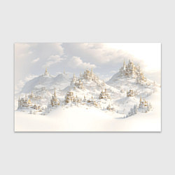 Бумага для упаковки Снежный древний город, цвет: 3D-принт