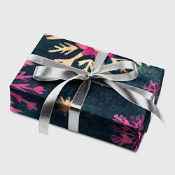 Бумага для упаковки Новогодние разноцветные снежинки, цвет: 3D-принт — фото 2