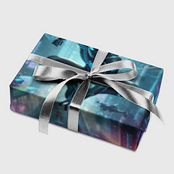 Бумага для упаковки Spider-man in the neon metropolis, цвет: 3D-принт — фото 2