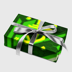 Бумага для упаковки Doom geometry green, цвет: 3D-принт — фото 2