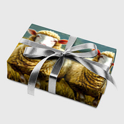 Бумага для упаковки Четыри овцы в горах, цвет: 3D-принт — фото 2