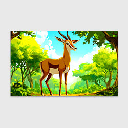 Бумага для упаковки Газель в лесу, цвет: 3D-принт