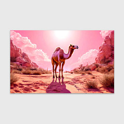 Бумага для упаковки Верблюд в розовой пустыне, цвет: 3D-принт