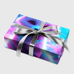 Бумага для упаковки Песец в неоновом свете, цвет: 3D-принт — фото 2