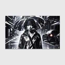 Бумага для упаковки Девушка под зонтом, цвет: 3D-принт