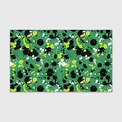 Бумага для упаковки Кляксы на зелёном, цвет: 3D-принт