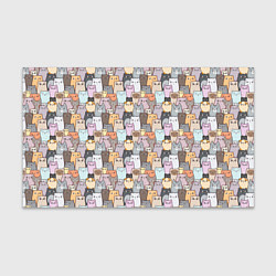 Бумага для упаковки Котики, цвет: 3D-принт