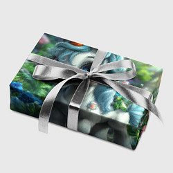 Бумага для упаковки Единорожка в зеленом лесу, цвет: 3D-принт — фото 2