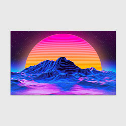 Бумага для упаковки Неоновый закат, цвет: 3D-принт