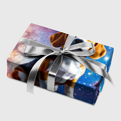 Бумага для упаковки Бигль в космосе, цвет: 3D-принт — фото 2